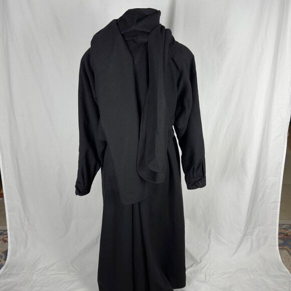 Burberry Wool/Alpaca Black Abaya Hooded Trench Coat - Women’s 6L - Picture 4 of 16